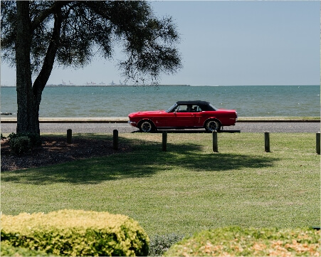 Car driving along Royal Esplanade